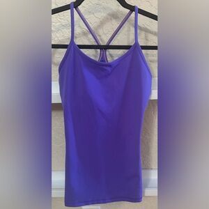 Ivivva by Lululemon Power Y Tank Purple Built-In Bra Size 12